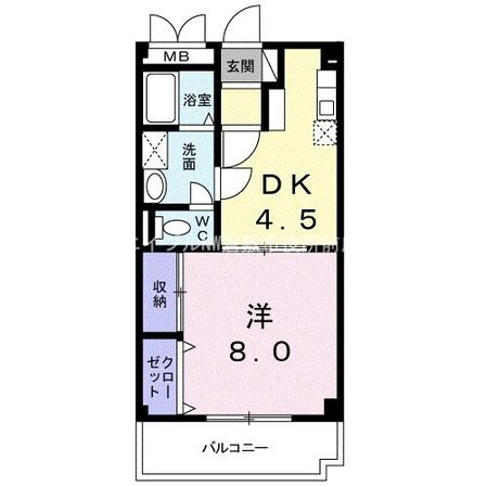 グランパス２１の物件間取画像